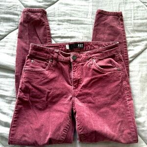 Kut from the Kloth Maroon Corduroy Pants